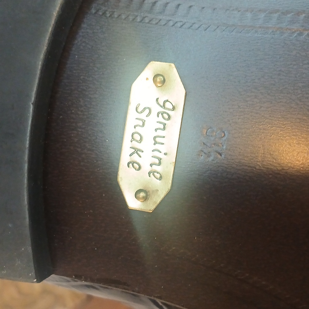 New!!! Stacy Adams Mens 8.5 M Dress Shoes Genuine Snake - Picture 9 of 9